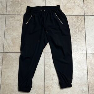 Calvin Klein- Black Jogger Pants with Zipper Pockets